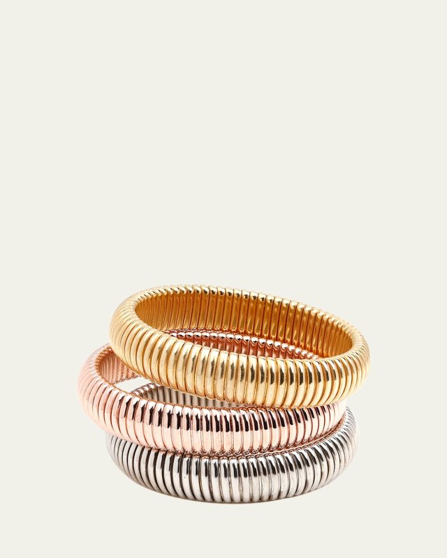 Cobra Elastic Bracelets, Set of 3, Multi